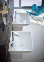 Vorschau: Duravit ME by Starck Waschtisch rechteckig 60x46cm, mit Hahnloch und Überlauf, weiß 2335600000