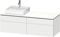 Vorschau: Duravit L-Cube Waschtischunterschrank 142x55cm mit 4 Schubladen für Aufsatzbecken links oder rechts LC4870L18180000