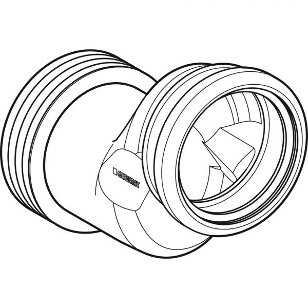 Geberit Anschlussset für Wand-WC, mit Anschlussstutzen 5cm etagiert