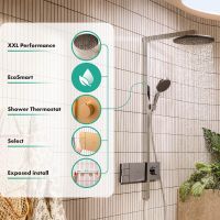 Vorschau: hansgrohe Raindance Alive S Duschsystem 300 2 Strahlarten, EcoSmart, brushed bronze