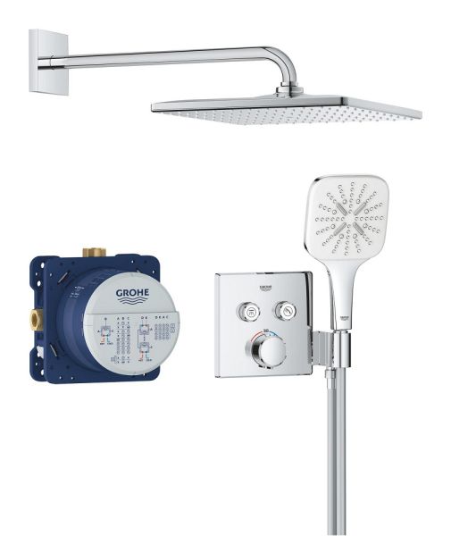 Grohe Precision SmartControl Unterputz-Duschsystem, Thermostat, eckig chrom 34876000