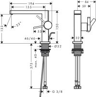 Vorschau: Hansgrohe Tecturis E Einhebel-Waschtischmischer 110 Fine m. Zugstangen-Ablaufg., chrom