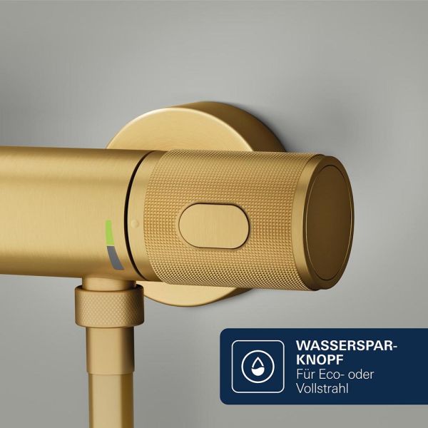 Grohe Precision Feel Thermostat-Brausebatterie mit ProGrip Rändelstruktur, cool sunrise gebürstet