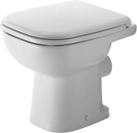 Duravit D-Code Stand-WC Tiefspüler Spülrand halb offen, HygieneGlaze weiß 2108092000