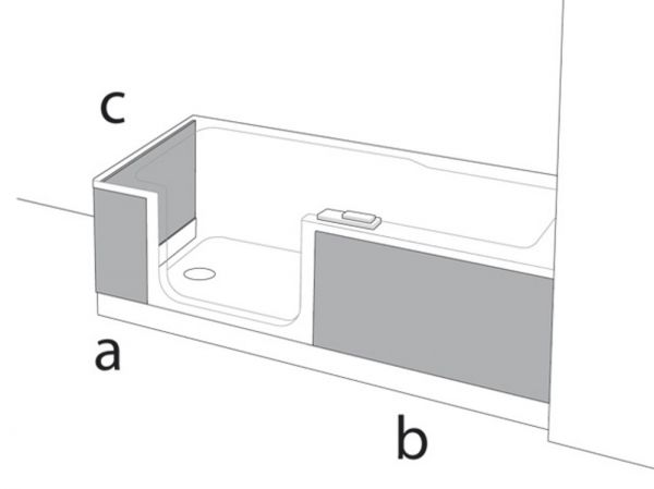 Artweger Twinline 2 Schürze 03 Eckeinbau