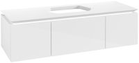 Vorschau: Villeroy&Boch Legato Waschtischunterschrank 140x50cm für Aufsatzwaschtisch, 3 Auszüge, white, B75900DH