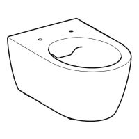Vorschau: Geberit iCon Tiefspül-WC, 53x35,5cm wandhängend, ohne Spülrand weiß