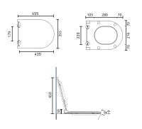 Vorschau: Catalano Sfera-Zero Soft-close Plus WC-Sitz abnehmbar, mit Absenkautomatik SCSTP