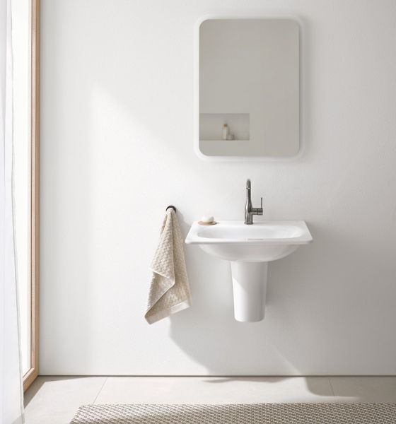 Grohe Essence Waschbecken 60x48,5cm, mit Hahnloch, weiß PureGuard