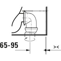 Vorschau: Duravit D-Code Stand-WC rimless Set mit SoftClose WC-Sitz 57x37cm, weiß