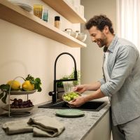 Vorschau: hansgrohe Talis Select M54 Einhebel-Küchenmischer, schwenkbar, 3jet, schwarz matt