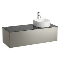 Laufen Sonar Schubladenelement mit Push&Pull Funktion, rechts, Breite 117,5cm nera marquina