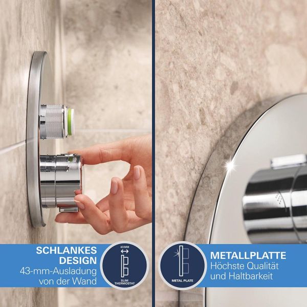 Grohe Precision SmartControl Duschsystem, rund, Vitalio Rain Mono 310 Kopfbrause, chrom