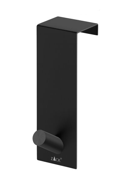 ZACK EXIT 20738 Türhaken für Türen ohne Falz 35-41mm, schwarz