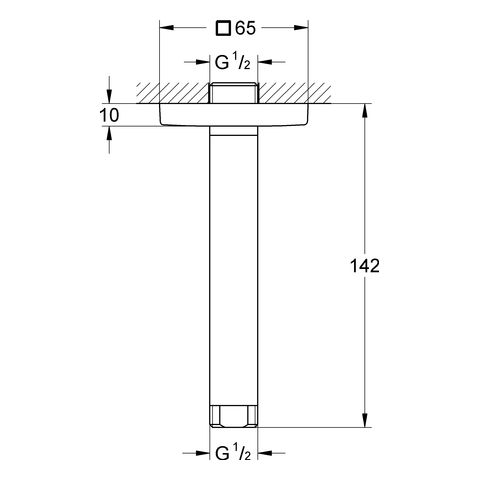 Grohe Rainshower® Deckenauslass 142mm, chrom