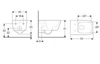 Vorschau: Geberit iCon Square Wand-WC Tiefspüler, geschlossene Form, Rimfree, weiß 201950000_2