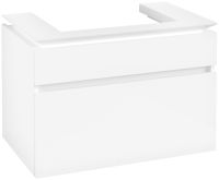 Vorschau: Villeroy&Boch Legato Waschtischunterschrank 80x50cm für Aufsatzwaschtisch, 2 Auszüge, glossy white, B67900DH