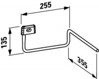 Vorschau: Laufen VAL Handtuchhalter rechts passend zu Waschtisch H814282
