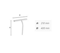 Vorschau: Smedbo Sideline Duschabzieher inkl. selbstklebenden Halter, 40cm breit, chrom