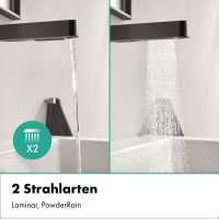 Vorschau: hansgrohe Finoris Waschtischarmatur 230, ausziehbar, 2 Strahlarten, brushed black chrome