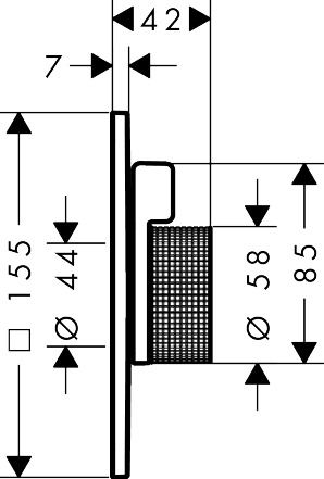 AXOR Citterio C Cubic Cut Duscharmatur Mischer Unterputz für 2 Verbraucher