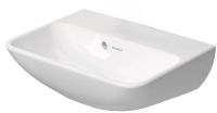 Duravit ME by Starck Handwaschbecken 45x32cm mit Überlauf, ohne Hahnloch, WonderGliss, weiß