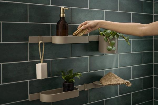 Hansgrohe WallStoris Planet Edition Ablage, sand (recycled)