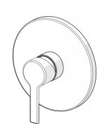Vorschau: Hansa Hansaronda Fertigmontageset mit Funktionseinheit Einhand-Brause-Batterie, Rosette rund, chrom