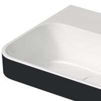 Vorschau: Duravit Happy D.2 Plus Aufsatzbecken 60x46cm, ohne Hahnloch, WonderGliss, weiß/anthrazit matt