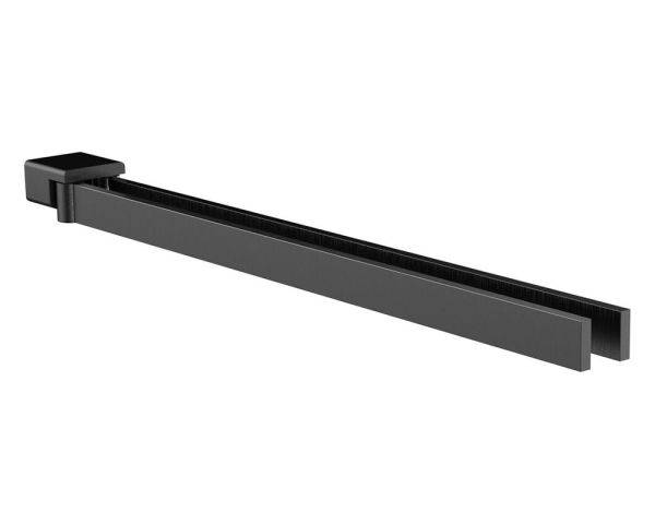 emco loft Handtuchhalter 43cm, 2-armig, schwarzchrom gebürstet 