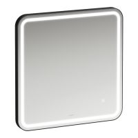 Laufen Base 2.0 Spiegel 60x60cm, umlaufende LED-Beleuchtung, schwarz matt 