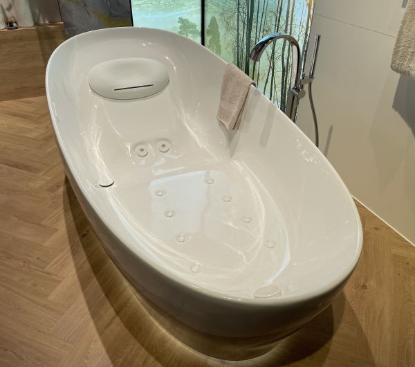 TOTO Floating Badewanne freistehend 220x105cm, weiß