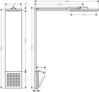 Vorschau: Axor ShowerComposition Kopfbrause 110/220 mit Schulterbrause, 1jet