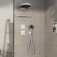 Vorschau: Hansgrohe ShowerSelect Comfort Q Ventil Unterputz für 3 Verbraucher, weiß matt