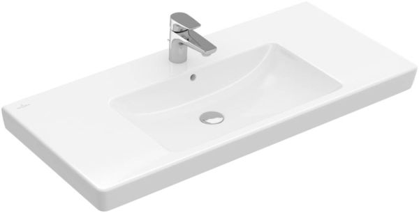 Villeroy&Boch Subway 2.0 Aufsatzwaschtisch, 100x47cm, geschliffen, 1 Hahnloch 71751G01