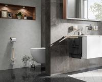 Vorschau: emco loft Toilettenbürstengarnitur Kristallglas satiniert, bronze gebürstet 051501700