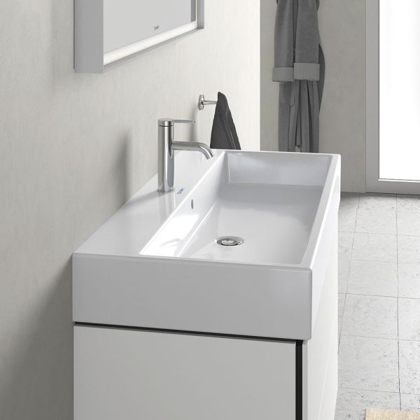 Duravit Vero Air Waschtisch rechteckig 100x47cm, mit 1 Hahnloch und Überlauf, weiß 2350100000