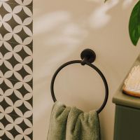 Vorschau: Cosmic Start Handtuchring, schwarz matt