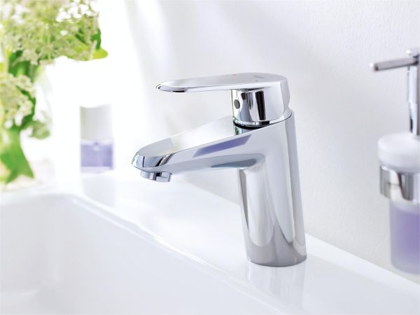 Grohe Eurodisc Cosmopolitan Einhand-Waschtischbatterie, glatter Körper, S-Size, wassersparend, chrom