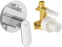 Vorschau: Duravit Wave Einhebelmischer Unterputz Set rund, chrom WA4210008010