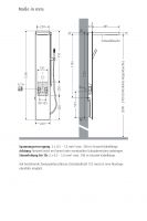 Vorschau: WimTec OCEAN P10 Elektronisches Duschpaneel mit elektrischem Thermostatmischer, Glas weiß