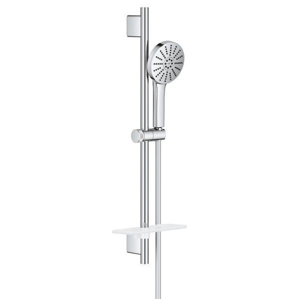 Grohe Vitalio Joy+ 120 Brausestangen-Set mit AquaBooster Handbrause, 3 Strahlarten, chrom 1348660000