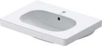 Vorschau: Duravit D-Code Waschtisch rechteckig 65x48,5cm, mit 1 Hahnloch und Überlauf, weiß 03426500002