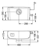 Vorschau: Kessel Kleinhebeanlage Minilift F für Schwarz- und Grauwasser