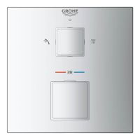 Vorschau: Grohe Grohtherm Cube Thermostat- Brausebatterie mit integrierter 2-Wege-Umstellung