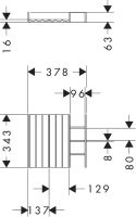 Vorschau: Hansgrohe IntraStoris Schubkasteninneneinteilung Set 340 für Unterschrank 78cm u. 156cm, eiche natur