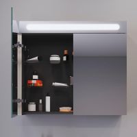 Vorschau: Duravit No.1 Badmöbel-Set 80cm mit Waschtisch, Spiegelschrank, 1 Auszug und Innenschublade