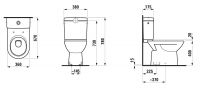Vorschau: Laufen Pro Stand-WC für aufgesetzten Spülkasten, Tiefspüler, Abgang senkrecht 82495.7