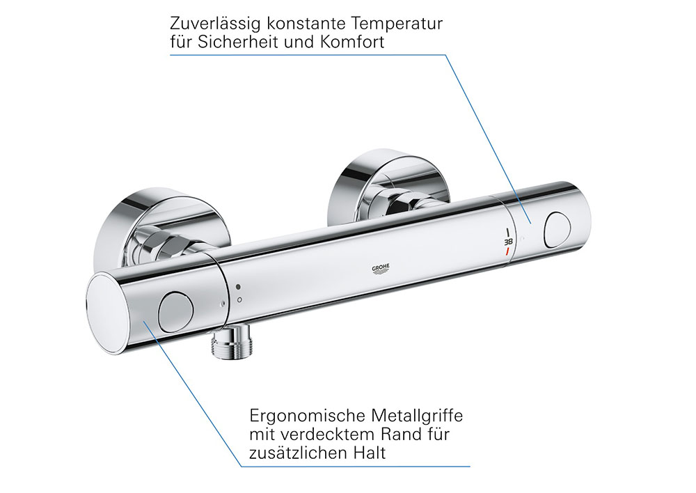 Grohe Precision Get Thermostat-Brausebatterie chrom 34773000