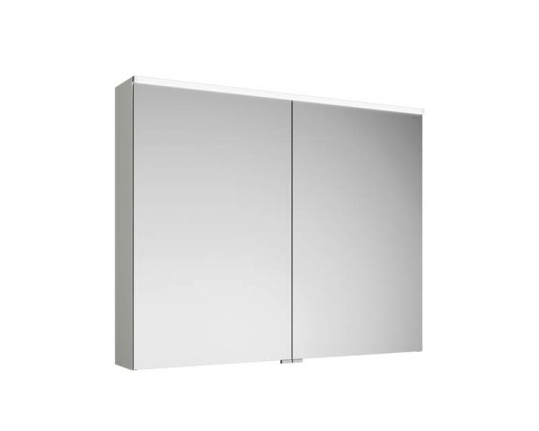 Burgbad Eqio Slim Badmöbel-Set 102cm mit LED-Spiegelschrank, Waschtisch & Unterschrank